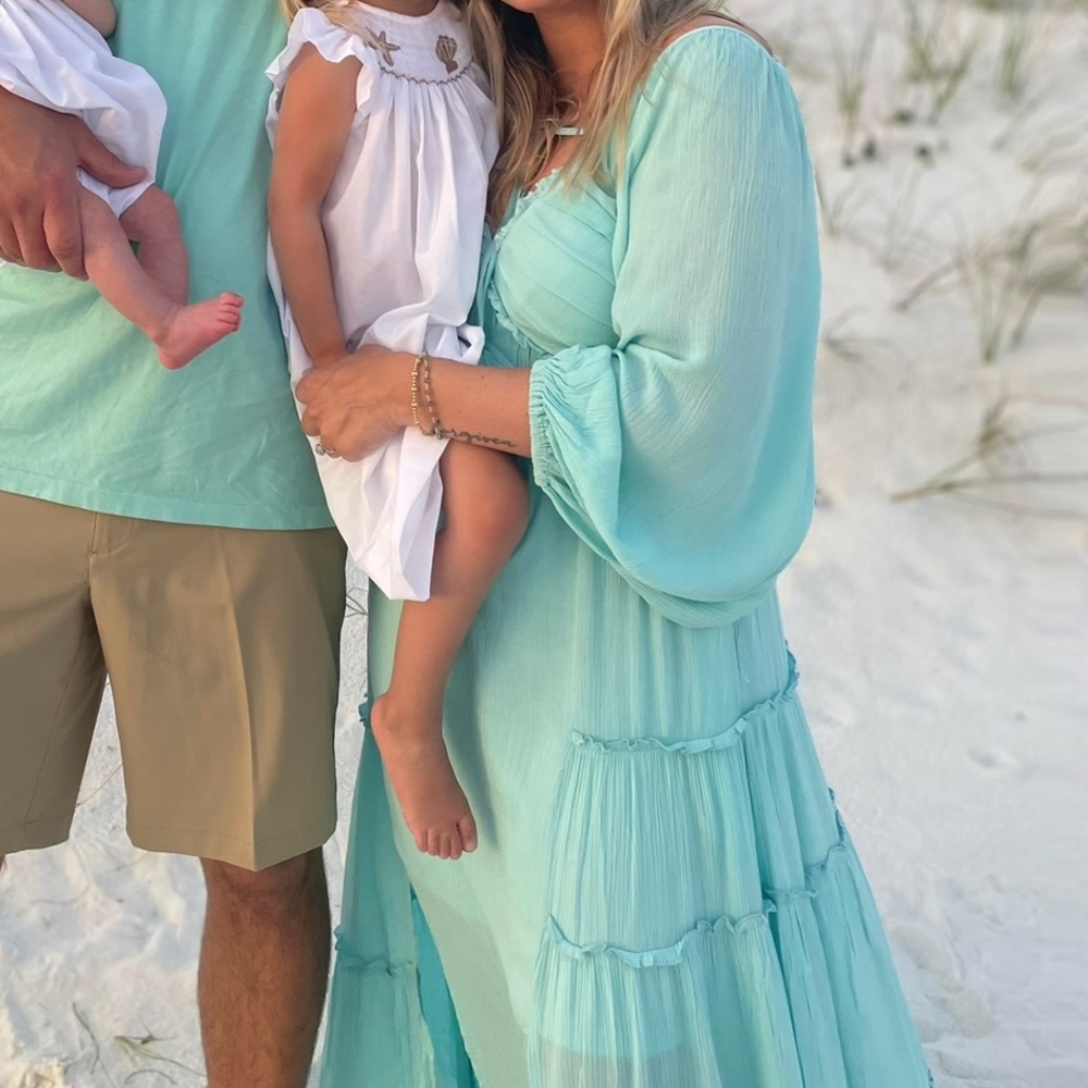 Listicle Aqua Tiered Women’s Dress